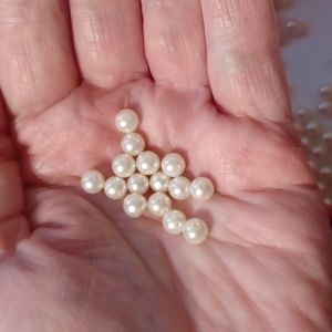 Vintage Pearl Beads and Latch